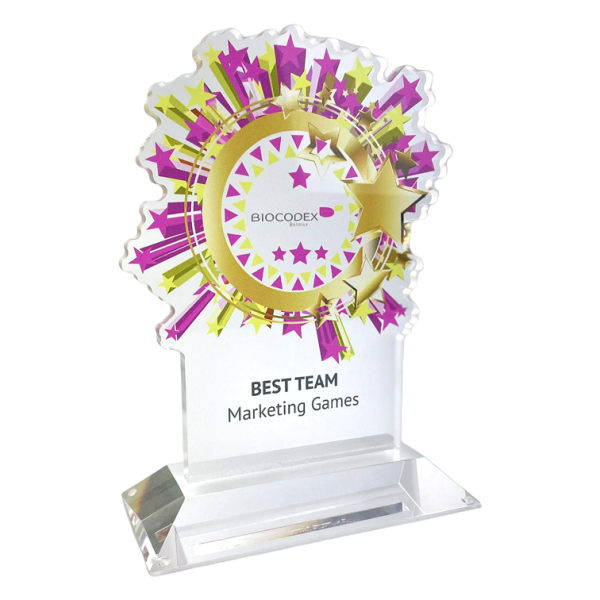 Best Team Marketing Games Award op maat acrylaat