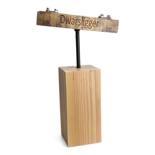 De Dwarsligger Trophy op maat gemaakt hout