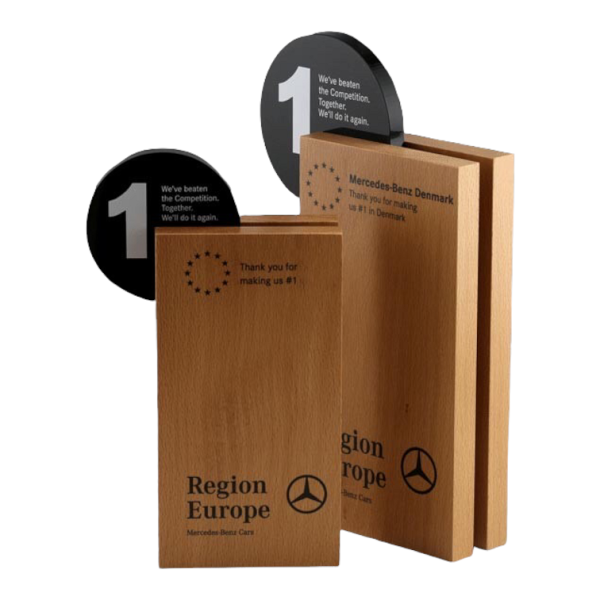 Mercedes Sales Award hout op maat