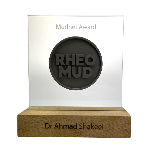 Mudnet Award op maat gemaakt acrylaat