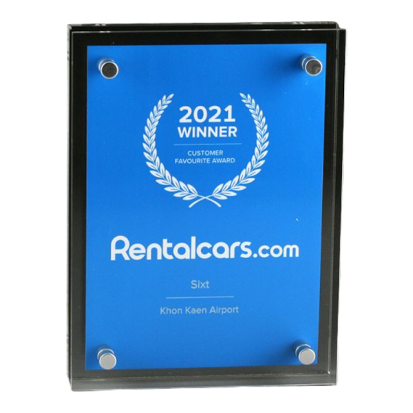 RentalCars Award op maat gemaakt acrylaat