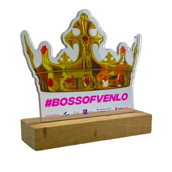 Boss Off Venlo Award op maat acrylaat