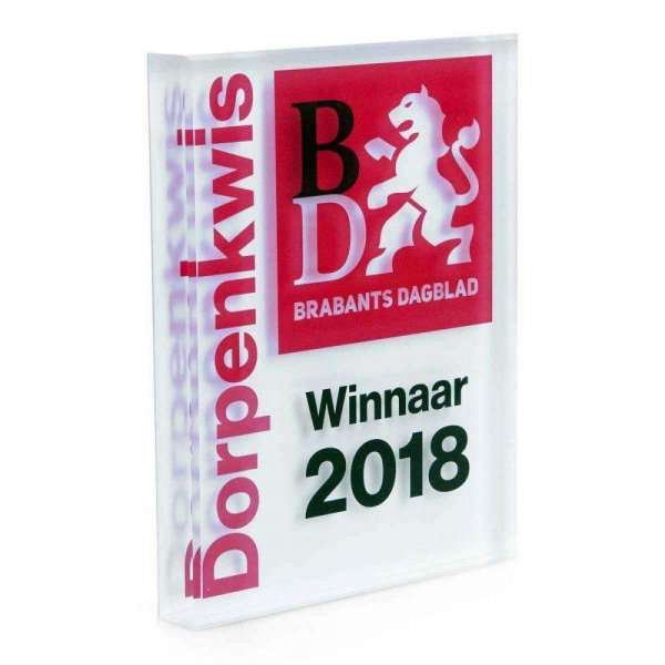 Brabants Dagblad Award Tombstone op maat gemaakt