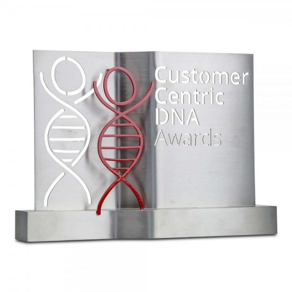 Customer Centric DNA Award metaal op maat gemaakt