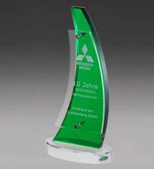 Acrylaat Emerald Wing Award