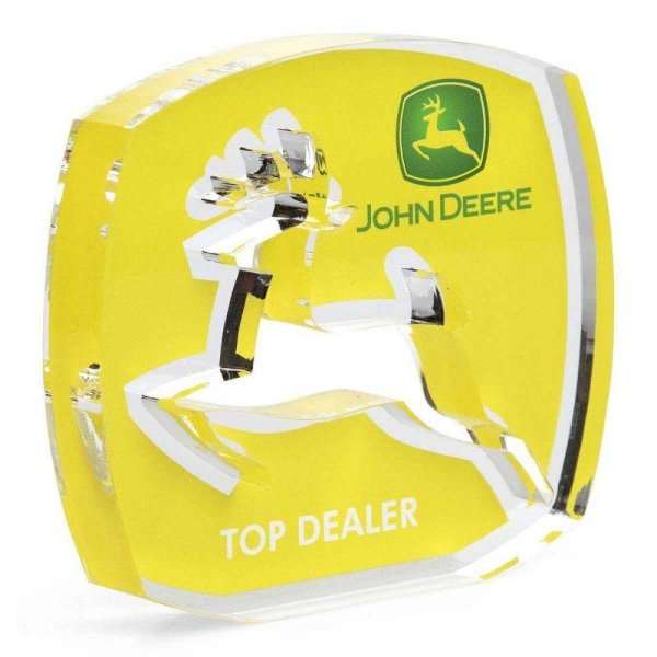 John Deere Top Dealer Award op maat gemaakt plexiglas