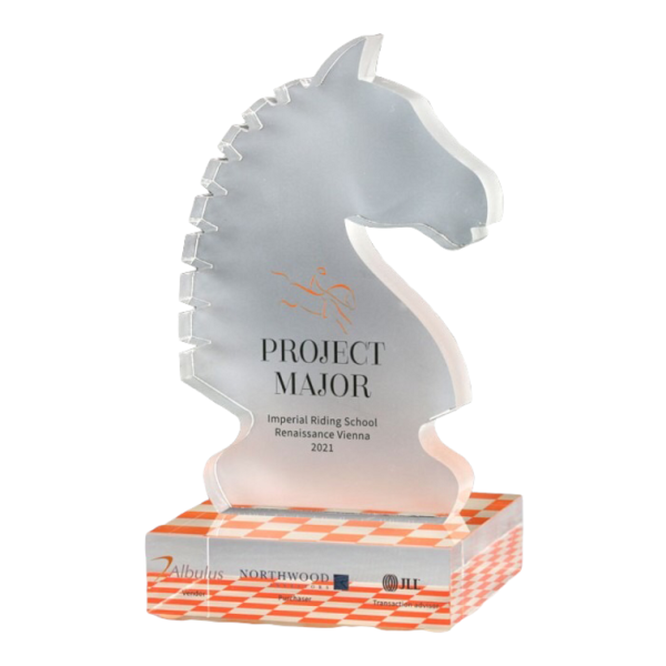 Project Major Award op maat gemaakt acrylaat