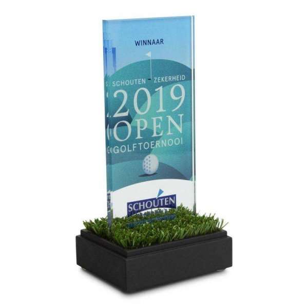 Schouten zekerheid Golftoernooi Award op maat gemaakt plexiglas